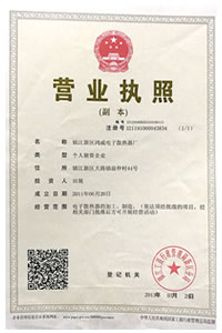 公司營業(yè)執(zhí)照證書 公司營業(yè)執(zhí)照證書